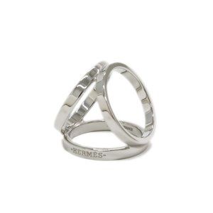 Hermes Hermès Trio Scarf Ring 90 Silver for Carré